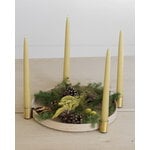 applicata Luna Maxi candleholder, oak - brass, decoration image