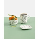 Marimekko Oiva - Piirto Unikko mug, 2,5 dl, white - black, decoration image