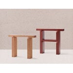 Mattiazzi MC23 Oto two-level console table, dark red, decoration image