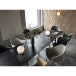 Audo Copenhagen Snaregade table, 200 x 90 cm, black oak, decoration image