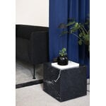 Audo Copenhagen Plinth bord, kub, svart Marquina-marmor