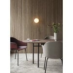 Audo Copenhagen Snaregade pöytä, ovaali, 210 x 95 cm, tummaksi petsattu tammi