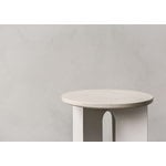 Audo Copenhagen Piano in marmo per tavolo Androgyne, bianco