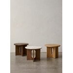 Audo Copenhagen Androgyne side table, 50 cm, walnut - Kunis Breccia