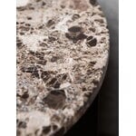 Audo Copenhagen Androgyne marble table top, 65 cm, brown