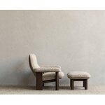 Audo Copenhagen Brasilia lounge chair, walnut - Bouclé 02