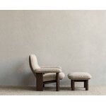 Audo Copenhagen Brasilia ottoman, walnut - Bouclé 02