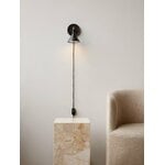 MENU Cast Sconce wall lamp with diffuser, dimmable, black - brass