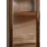 MENU Curiosity cabinet, 168 cm, natural oak - glass