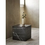 Audo Copenhagen Plinth table, cube, black Marquina marble