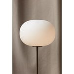 Audo Copenhagen Lampadaire JWDA, marbre blanc - laiton bronze