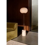 Audo Copenhagen JWDA floor lamp, travertine - brushed brass