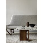 Audo Copenhagen Androgyne lounge table, walnut - Calacatta Viola marble