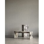 Audo Copenhagen Plinth Pedestal stand, Calacatta Viola marble