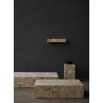 Audo Copenhagen Plinth pöytä, kuutio, Kunis Breccia marmori