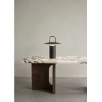 Audo Copenhagen Androgyne lounge table, dark oak - Calacatta Viola marble, decoration image