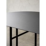 MENU Snaregade pöytä, ovaali, 210 x 95 cm, hiilenharmaa linoleumi
