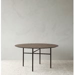 Audo Copenhagen Table ronde Snaregade, 138 cm, chêne teinté foncé