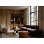 Audo Copenhagen The Tired Man armchair, Moonlight sheepskin