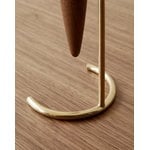 Audo Copenhagen Umanoff candle holder, polished brass - walnut