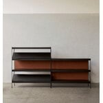 Audo Copenhagen Zet Storage System, H114, acciaio nero - rovere nero