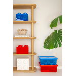Room Copenhagen Lego Storage Brick 4 Top Lid, translucent red, decoration image