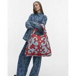 Marimekko Knitted Bag Large Keidas Schultertasche, hellblau - rot, dekorationsbild
