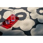 Marimekko Unikko Outdoor matto, charcoal-white, sisustuskuva