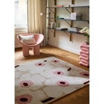 Marimekko Unikko matto, beige - pink, sisustuskuva