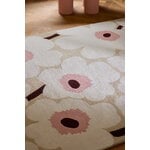 Marimekko Unikko matto, beige - pink, sisustuskuva