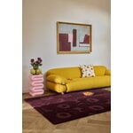 Marimekko Unikko matto, burgundi, sisustuskuva