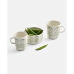 Marimekko Oiva - Vihkiruusu mug, 4 dl, white - sage, decoration image