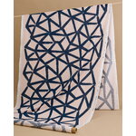 Marimekko Ukkospilvi kangas, persikka - tummansininen