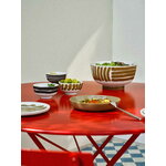 Marimekko Oiva - Hyräily plate, 20 cm, 3 pcs, wet sand - black