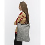 Marimekko Neat Crossbody Piirto Unikko shoulder bag, M, grey - black, decoration image