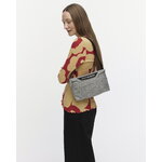 Marimekko Neat Crossbody Piirto Unikko shoulder bag, S, grey - black, decoration image