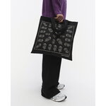 Marimekko Vankka Vihkiruusu Placement Kioski bag, black - off-white, decoration image