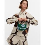 Marimekko Knitted Mini Handbag Unikko, dark green - blue, decoration image