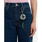 Marimekko Leijua Kioski keychain, green - white, decoration image