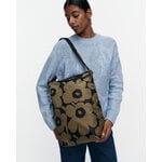 Marimekko Neat Crossbody Unikko shoulder bag, M, olive green - dark blue, decoration image