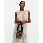 Marimekko Neat Unikko phone pocket, olive green - dark blue, decoration image