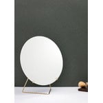 Moebe Standing mirror 30 cm, brass , decoration image