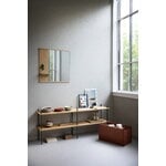 Moebe Mirror with a shelf, 70 cm, oak, decoration image