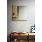 Moebe Mirror with a shelf, 70 cm, oak, decoration image