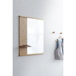 Moebe Mirror with a shelf, 70 cm, oak, decoration image