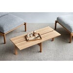 Moebe Rectangular coffee table, 115 cm, oak, decoration image