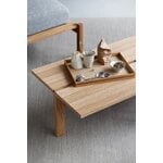 Moebe Rectangular coffee table, 115 cm, oak, decoration image