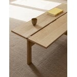 Moebe Rectangular coffee table, 115 cm, oak, decoration image