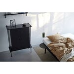 Moebe Bed, high, 90-180 cm, black, decoration image