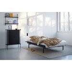 Moebe Bed, high, 90-180 cm, black, decoration image